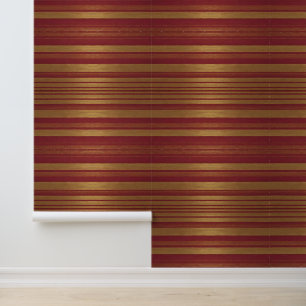 Luxus Beliebte Burgundy Gold Linen Collection Tapete