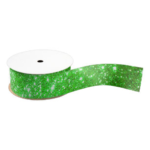 Luxus Beliebter Geschenk Green Gold Glitzer Ripsband
