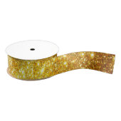 Luxus Beliebtes Geschenk Gold Glitzer Ripsband (Spule)