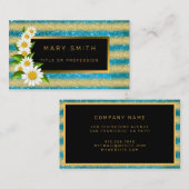 Luxus Best Popular Blue Gold Glitzer Visitenkarte (Vorne/Hinten)