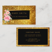 Luxus Best Popular Gold Glitzer Visitenkarte (Vorne/Hinten)