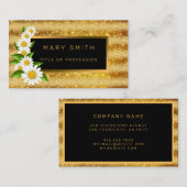 Luxus Best Popular Gold Glitzer Visitenkarte (Vorne/Hinten)