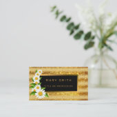 Luxus Best Popular Gold Glitzer Visitenkarte (Stehend Vorderseite)