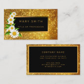 Luxus Best Popular Gold Glitzer Visitenkarte (Vorne/Hinten)