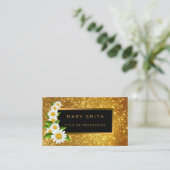 Luxus Best Popular Gold Glitzer Visitenkarte (Stehend Vorderseite)