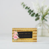 Luxus Best Popular Gold Glitzer Visitenkarte (Stehend Vorderseite)