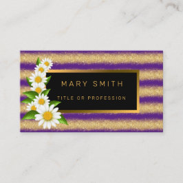 Luxus Best Popular Lila Gold Glitzer Visitenkarte