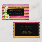 Luxus Best Popular Pink Gold Glitzer Visitenkarte (Vorne/Hinten)