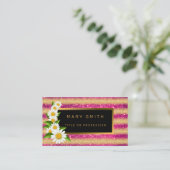 Luxus Best Popular Pink Gold Glitzer Visitenkarte (Stehend Vorderseite)