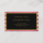 Luxus Best Popular Pink Gold Glitzer Visitenkarte (Rückseite)