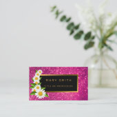 Luxus Best Popular Pink Gold Glitzer Visitenkarte (Stehend Vorderseite)