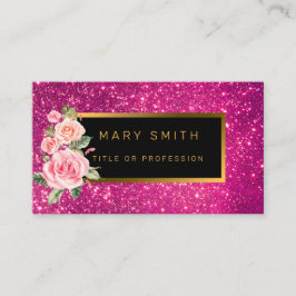 Luxus Best Popular Pink Gold Glitzer Visitenkarte
