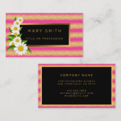 Luxus Best Popular Pink Gold Glitzer Visitenkarte (Vorne/Hinten)