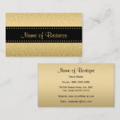 Luxus Black and Gold Jaguar Animal Print Visitenkarte (Vorne/Hinten)