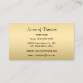 Luxus Black and Gold Leopard Print Visitenkarte (Rückseite)