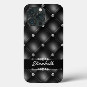 Luxus Black Bling Sparkle Diamond Individuelle Nam Case-Mate iPhone Hülle