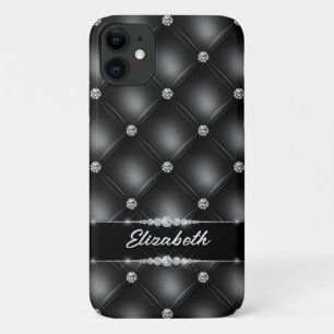 Luxus Black Bling Sparkle Diamond Individuelle Nam Case-Mate iPhone Hülle