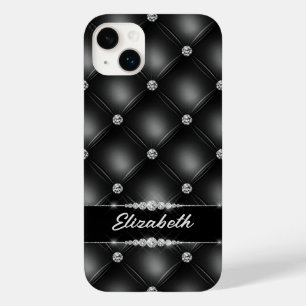 Luxus Black Bling Sparkle Diamond Individuelle Nam Case-Mate iPhone 14 Plus Hülle