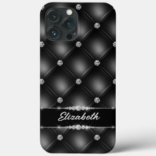 Luxus Black Bling Sparkle Diamond Individuelle Nam Case-Mate iPhone Hülle