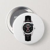 Luxus Black Chronograph Stilvolle Zeit beobachten Button (Vorne & Hinten)