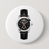 Luxus Black Chronograph Stilvolle Zeit beobachten Button (Vorderseite)