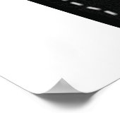 Luxus Black Chronograph Stilvolle Zeit beobachten Poster (Ecke)