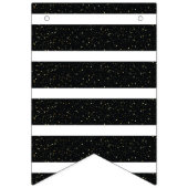 Luxus Black Gold Glückwunschs Grad Foto Wimpelkette (Erste Fahne)