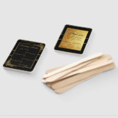 Luxus Black & Gold Hochzeitsprogramm und Timeline Fächer (Non-assembled)