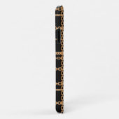 Luxus Black Gold Kettenmuster Monogramm Case-Mate iPhone Hülle (Hinten/Rechts)