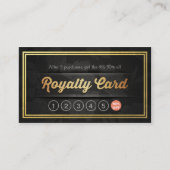 Luxus Black Gold Makeup Schönheitssalon Loyalität Treuekarte (Vorderseite)