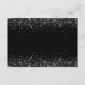 Luxus Black Gold mexikanischer Stil Quinceñera UAw Begleitkarte (Rückseite)