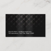 Luxus Black & Gold Mixologist Business Card Visitenkarte (Rückseite)