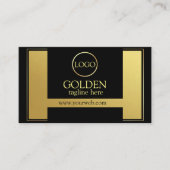 Luxus Black Gold Visitenkarte (Vorderseite)