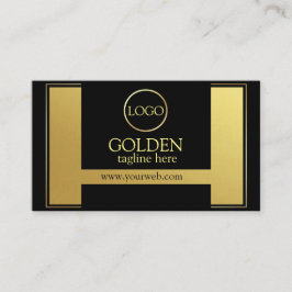 Luxus Black Gold Visitenkarte