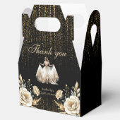 Luxus Black Ivory Gold Mexikanischer Stil Quinceañ Geschenkschachtel (Geöffnet)