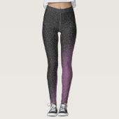 Luxus Black Lila Leggings (Vorderseite)
