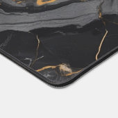 Luxus Black Marble Desk Mat Schreibtischunterlage (Ecke)