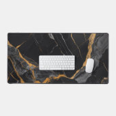 Luxus Black Marble Desk Mat Schreibtischunterlage (Tastatur & Maus)