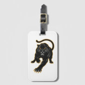Luxus Black Panther Bag Tag Gepäckanhänger (Vorderseite Vertikal)