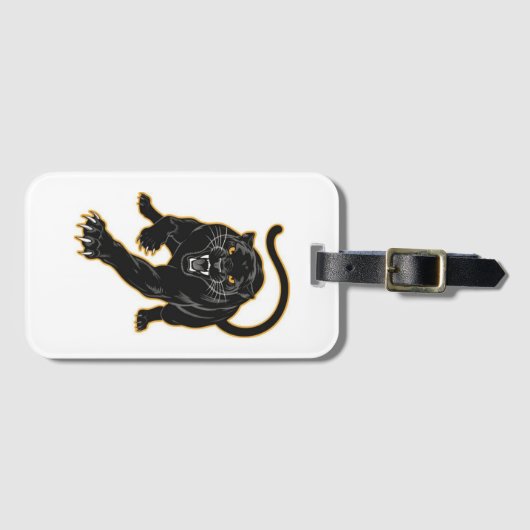 Luxus Black Panther Bag Tag Gepäckanhänger (Vorderseite (Horizontal))