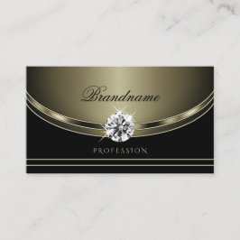 Luxus Black Platinum Farben Helle Imitate Diamonds Visitenkarte