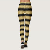 Luxus Black Popular Geschenk Gold Glitzer Leggings (Rückseite)
