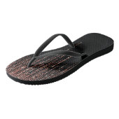 Luxus Black Rose Gold Funkelnd Glitzer Fringe Badesandalen (Schrägansicht)