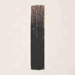 Luxus Black Rose Gold Funkelnd Glitzer Fringe Schal<br><div class="desc">Dieses glamouröse und luxuriöse Print ist das perfekte Design für die stilvolle und trendige Frau. Es ist mit einem Imitat funkelnd Rose Gold Glitzer Randvorhang mit Imitaten Glitzer Typografie auf einem einfachen schwarzen Hintergrund. Es ist ein elegantes, elegantes, trendiges und modernes Bing-Design mit einem Hollywood-Ambiente! ***WICHTIGE HINWEIS FÜR DESIGN: Für...</div>