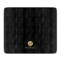 Luxus Black und Gold Personalisiert Monogramm