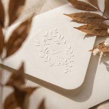 Luxus-Blattzweig-Botanik-Monogramm-Hochzeit