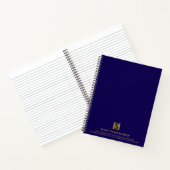 Luxus-Blau-Gold-Professionelles-Geschenk Notizbuch (Innenseite)