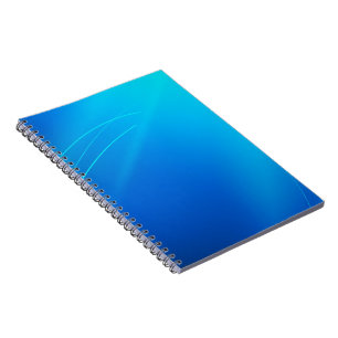 Luxus-Blau-Minimalist-Spiral-Notizbuch Notizblock