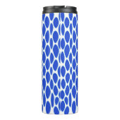 Luxus-Blau-Python-Hautmuster Thermosbecher (Rückseite)