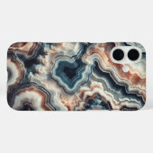 Luxus-Blau- und Bernstein-Achat-Handyhülle - Kompl Case-Mate iPhone Hülle (Rückseite (Horizontal))